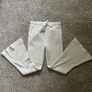 American Eagle Waffle Knit Flare Pants